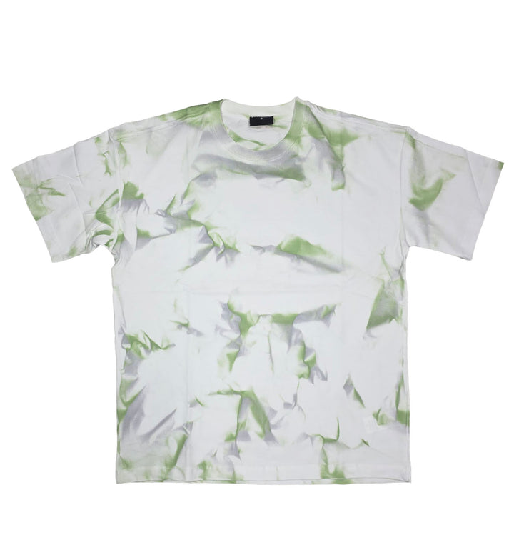 2Y Premium Tie Dye Heavyweight T-Shirt Green Tie-Dye AJ-6375 | Pro Feet