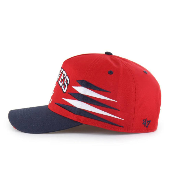 ’47 Atlanta Braves Red Diamond Cut ’47 HITCH Hat Red B-DMCTH01GWP-RD | Pro Feet