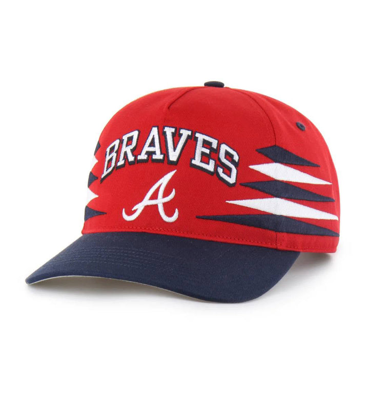 ’47 Atlanta Braves Red Diamond Cut ’47 HITCH Hat Red B-DMCTH01GWP-RD | Pro Feet