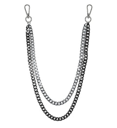 Jewelry Essentials Duo Cuban Chain Pant Chain Black | Pro Feet | BKC-205