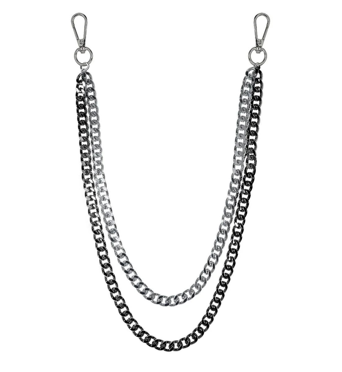 Jewelry Essentials Duo Cuban Chain Pant Chain Black | Pro Feet | BKC-205