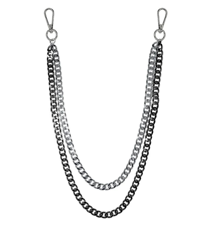 Jewelry Essentials Duo Cuban Chain Pant Chain Black | Pro Feet | BKC-205