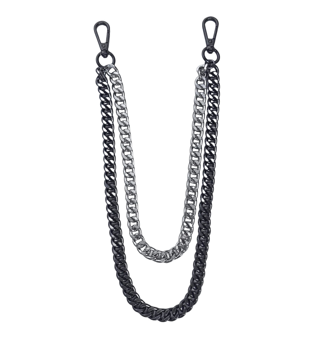 Jewelry Essentials Duo Cuban Chain Pant Chain Black | Pro Feet | BKC-205
