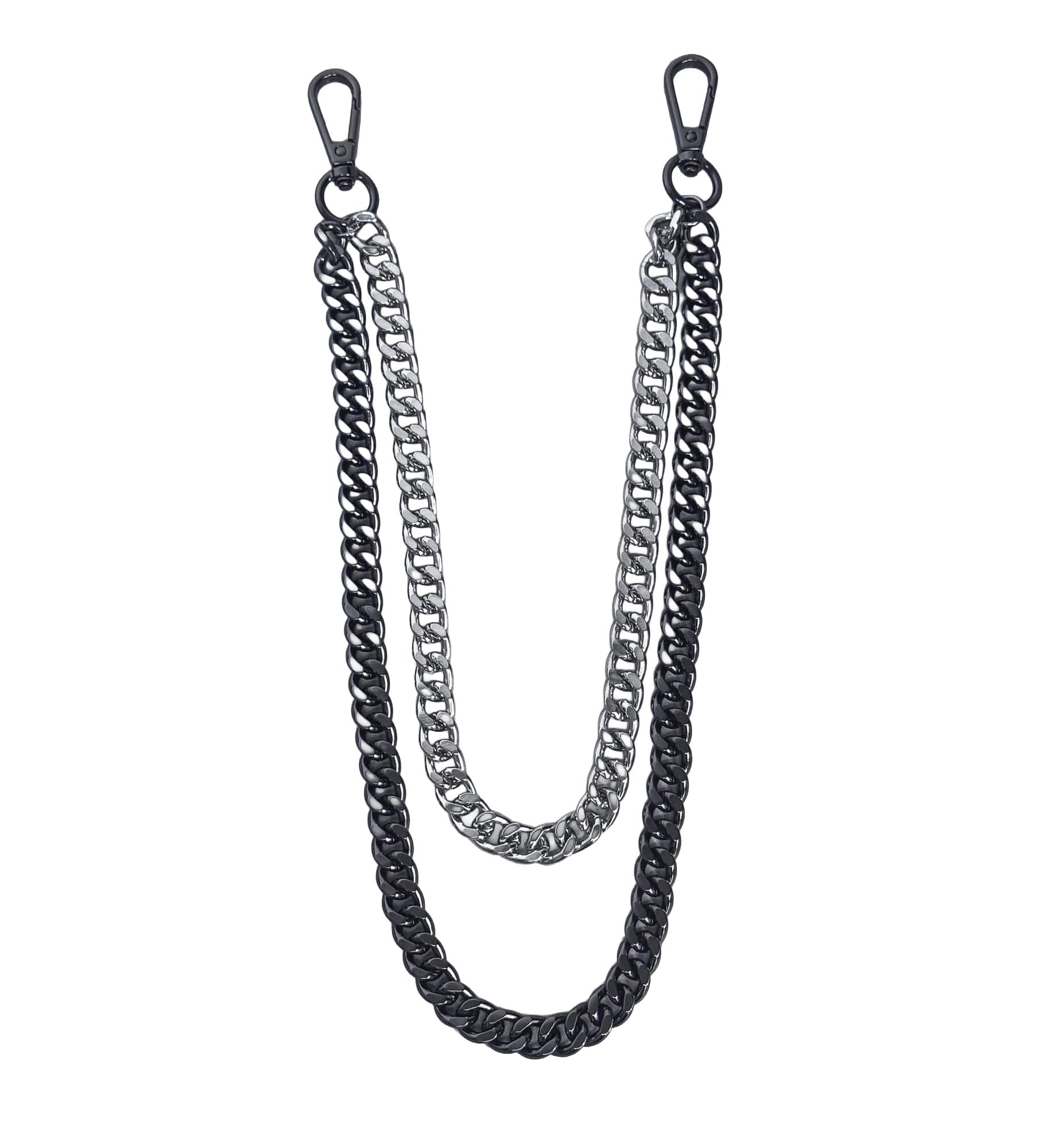 Jewelry Essentials Duo Cuban Chain Pant Chain Black | Pro Feet | BKC-205