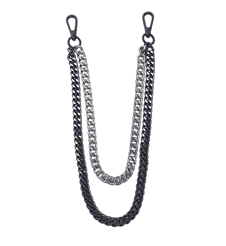 Jewelry Essentials Duo Cuban Chain Pant Chain Black | Pro Feet | BKC-205