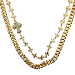 Jewelry Essentials Crosses Wallet Chain Gold | Pro Feet | BKC-260
