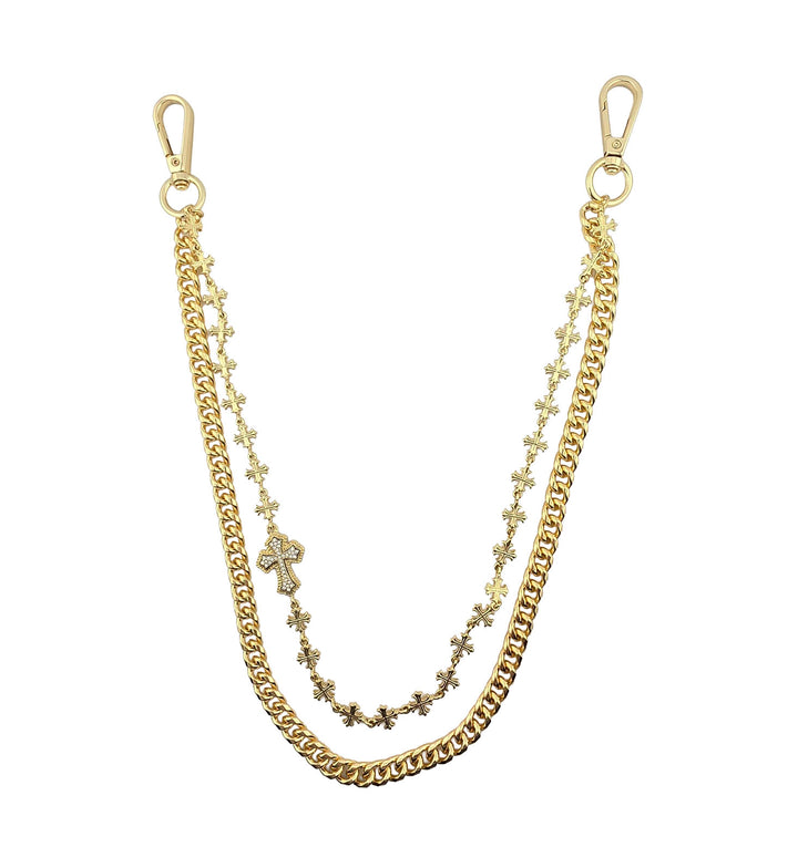 Jewelry Essentials Crosses Wallet Chain Gold | Pro Feet | BKC-260