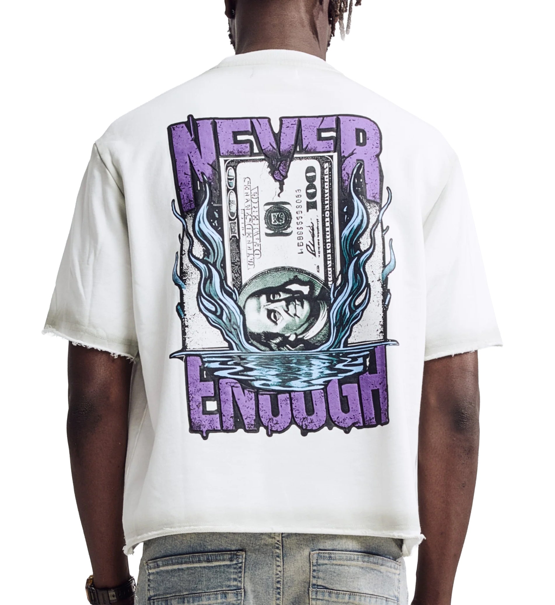 M Society Never Enough Tee Oatmeal White BL-25656 | Pro Feet