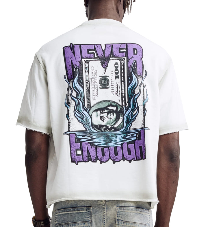 M Society Never Enough Tee Oatmeal White BL-25656 | Pro Feet