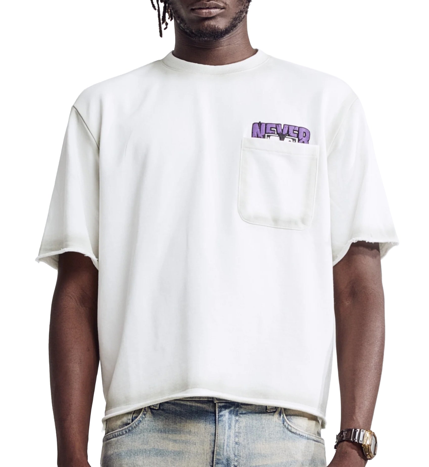 M Society Never Enough Tee Oatmeal White BL-25656 | Pro Feet