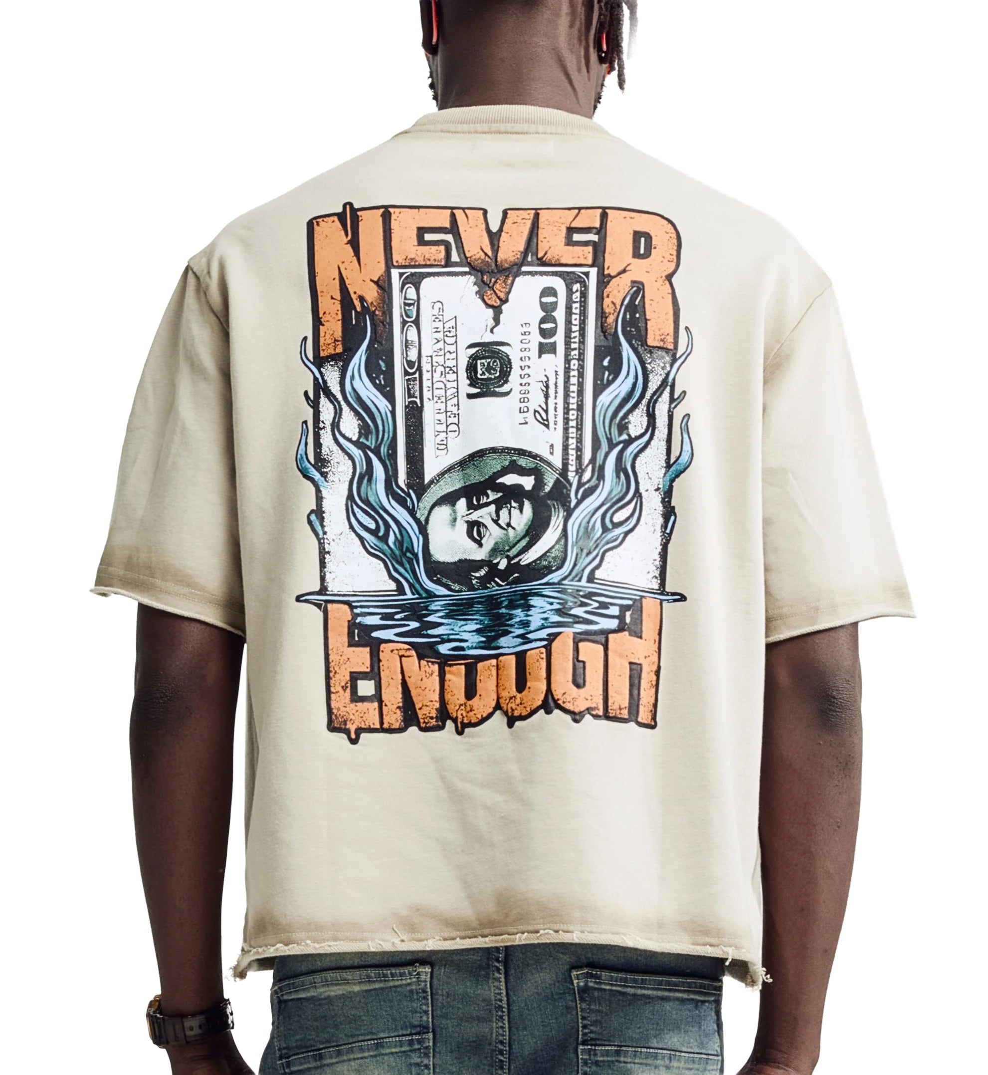 M Society Never Enough Tee Tan Orange BL-25656 | Pro Feet