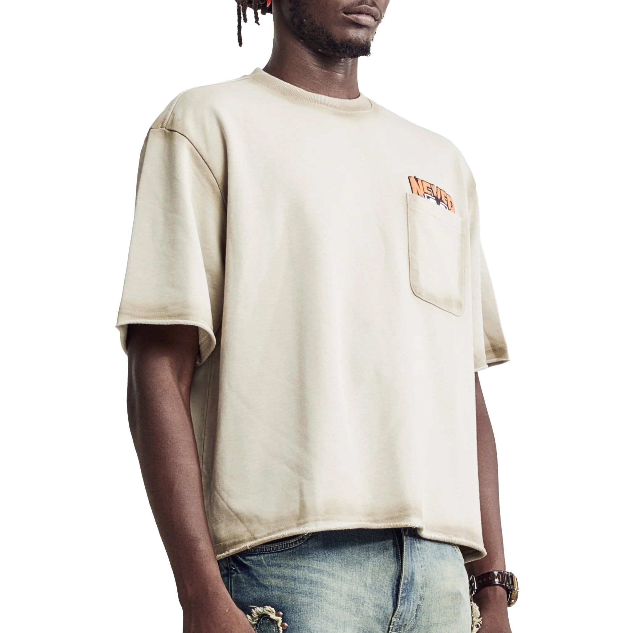 M Society Never Enough Tee Tan Orange BL-25656 | Pro Feet