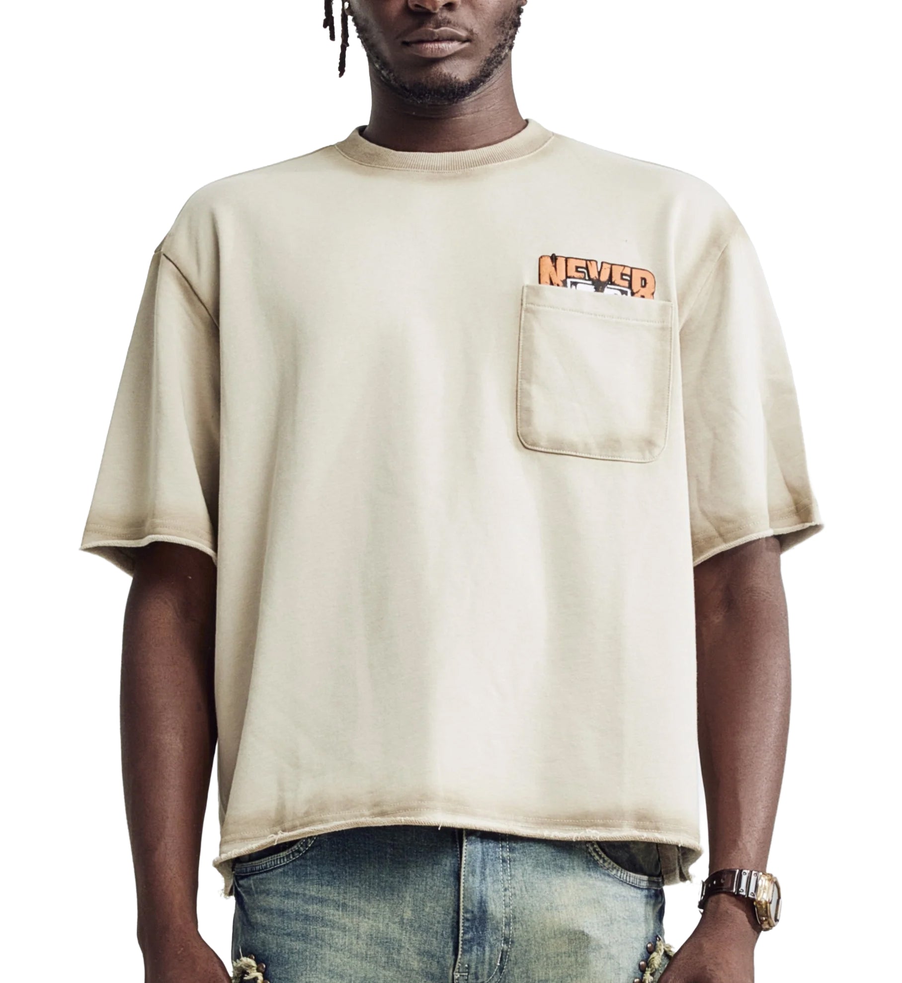 M Society Never Enough Tee Tan Orange BL-25656 | Pro Feet
