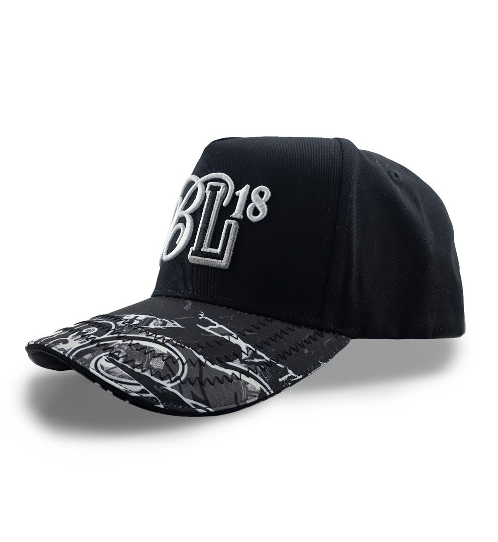 Blac Leaf Calling All Dreamers Trucker Hat Black AOP | Pro Feet | BLCAD26-004