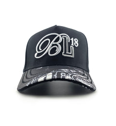 Blac Leaf Calling All Dreamers Trucker Hat Black AOP | Pro Feet | BLCAD26-004