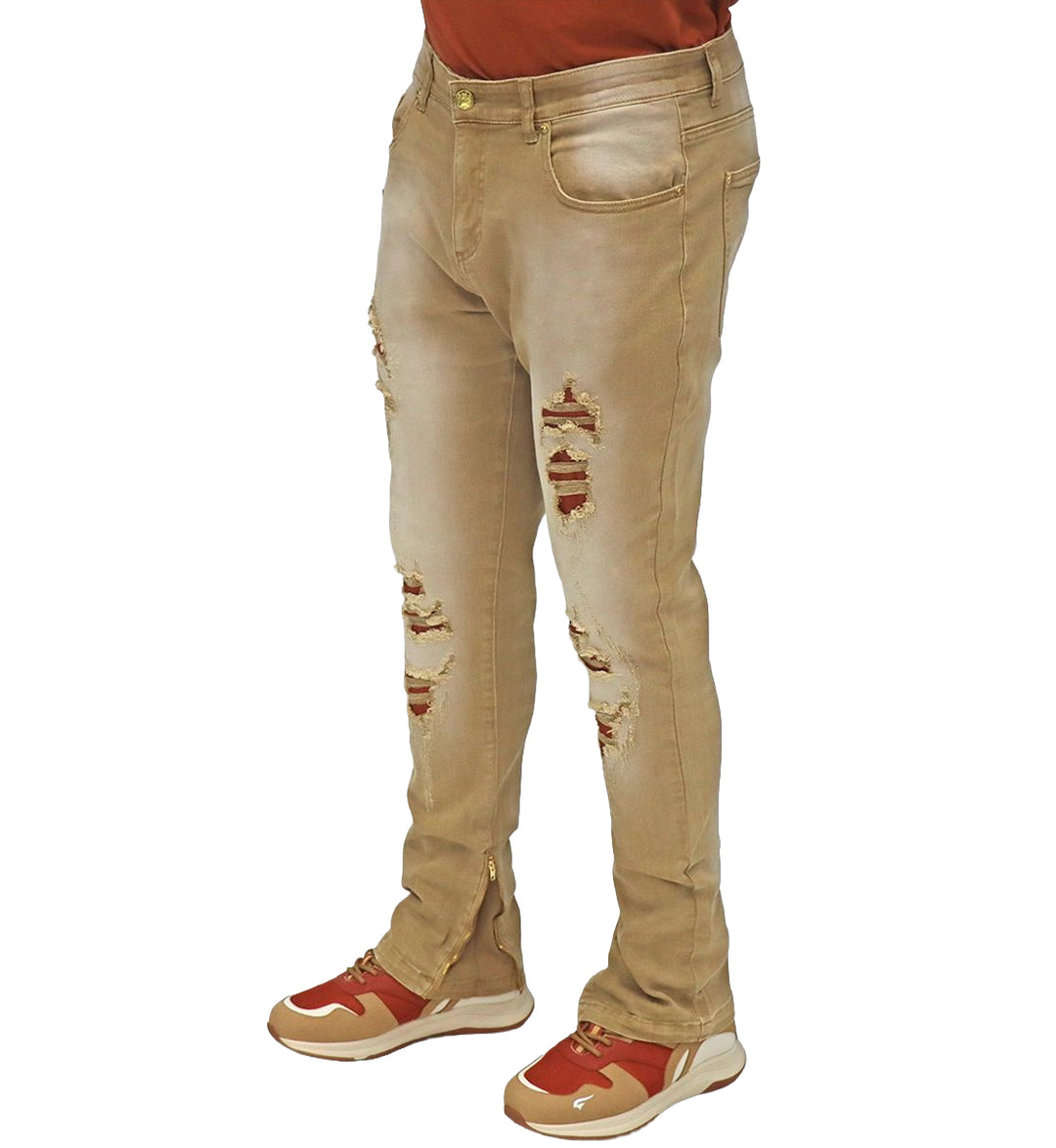 Blac Leaf Stay Elevated Denim Jeans “Khaki/Rust” 