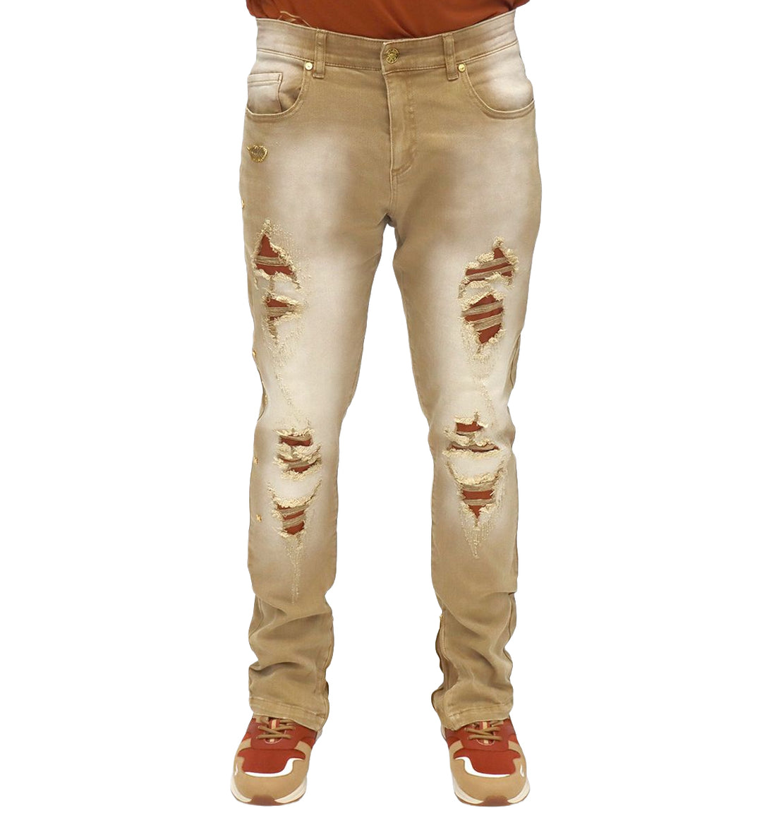 Blac Leaf Stay Elevated Denim Jeans “Khaki/Rust” 