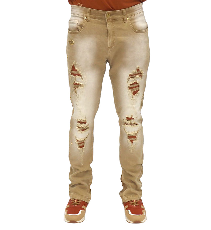 Blac Leaf Stay Elevated Denim Jeans “Khaki/Rust” 