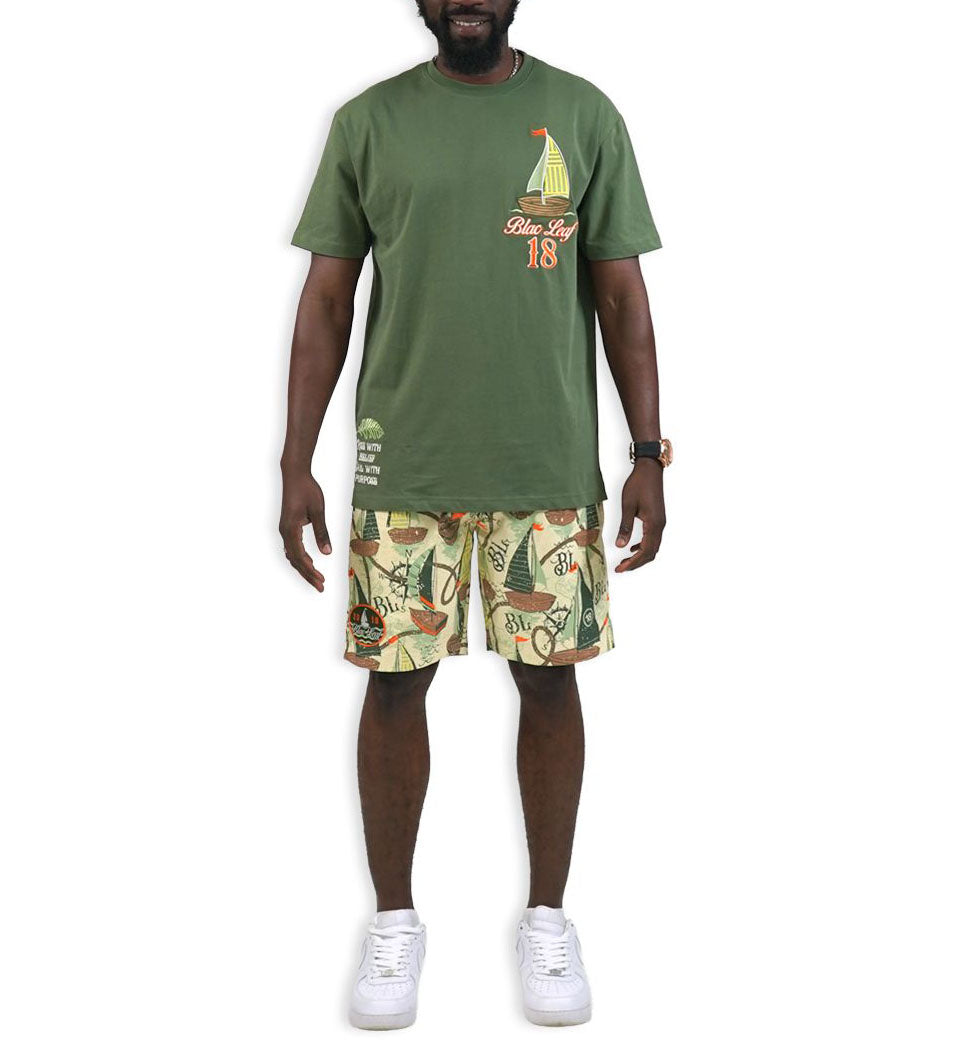 Blac Leaf Sailing Academy AOP Short AOP BLSUM126-007 | Pro Feet