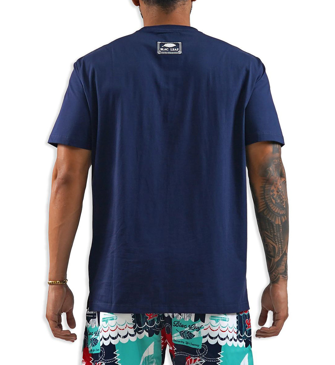 Blac Leaf Embracing Life’s Journey Shirt Navy BLSUM626-001 | Pro Feet