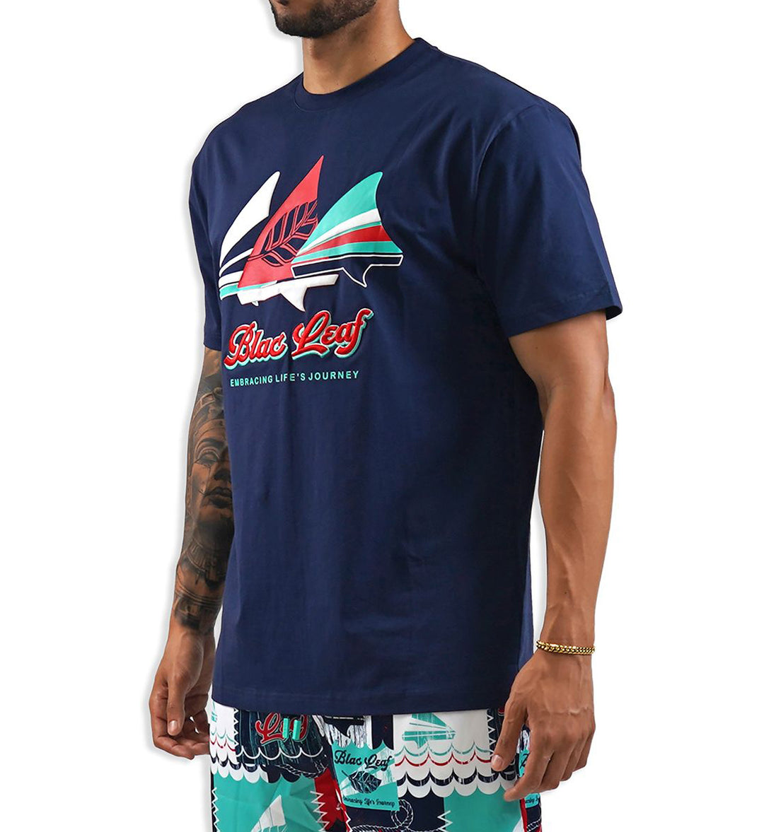 Blac Leaf Embracing Life’s Journey Shirt Navy BLSUM626-001 | Pro Feet