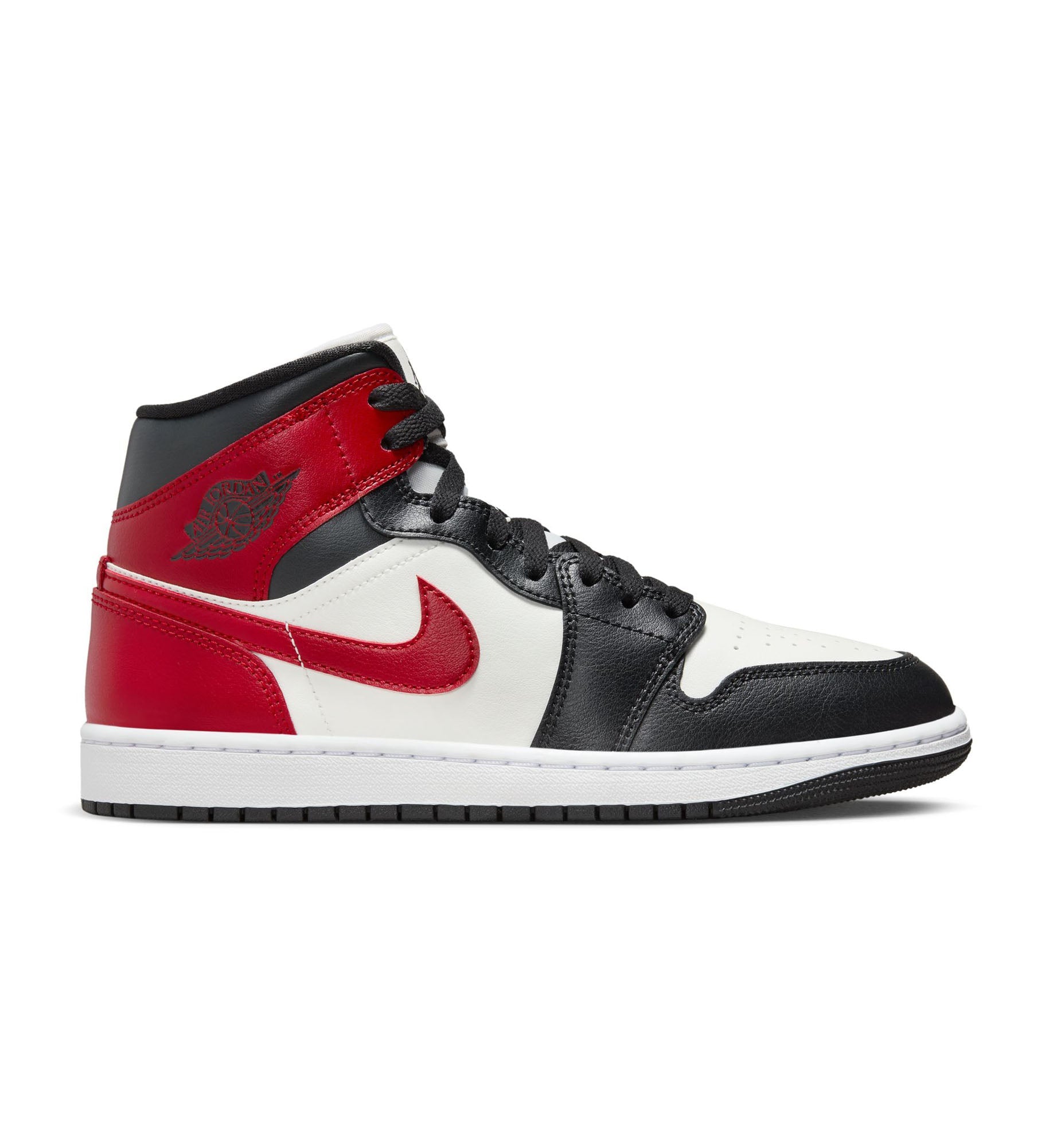 Air Jordan 1 Mid Women’s “Black Toe” (BQ6472-160)