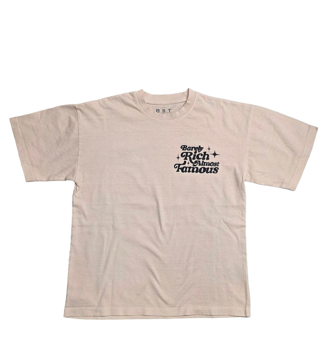 BST Barely Rich Tee — Sand