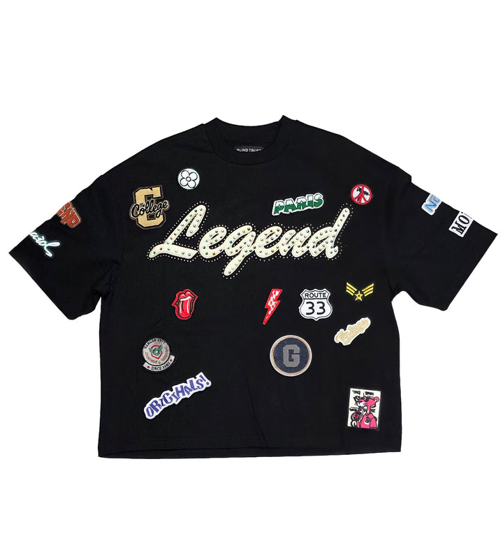 Blind Trust Legend Crop Tee Black (BTT261006)