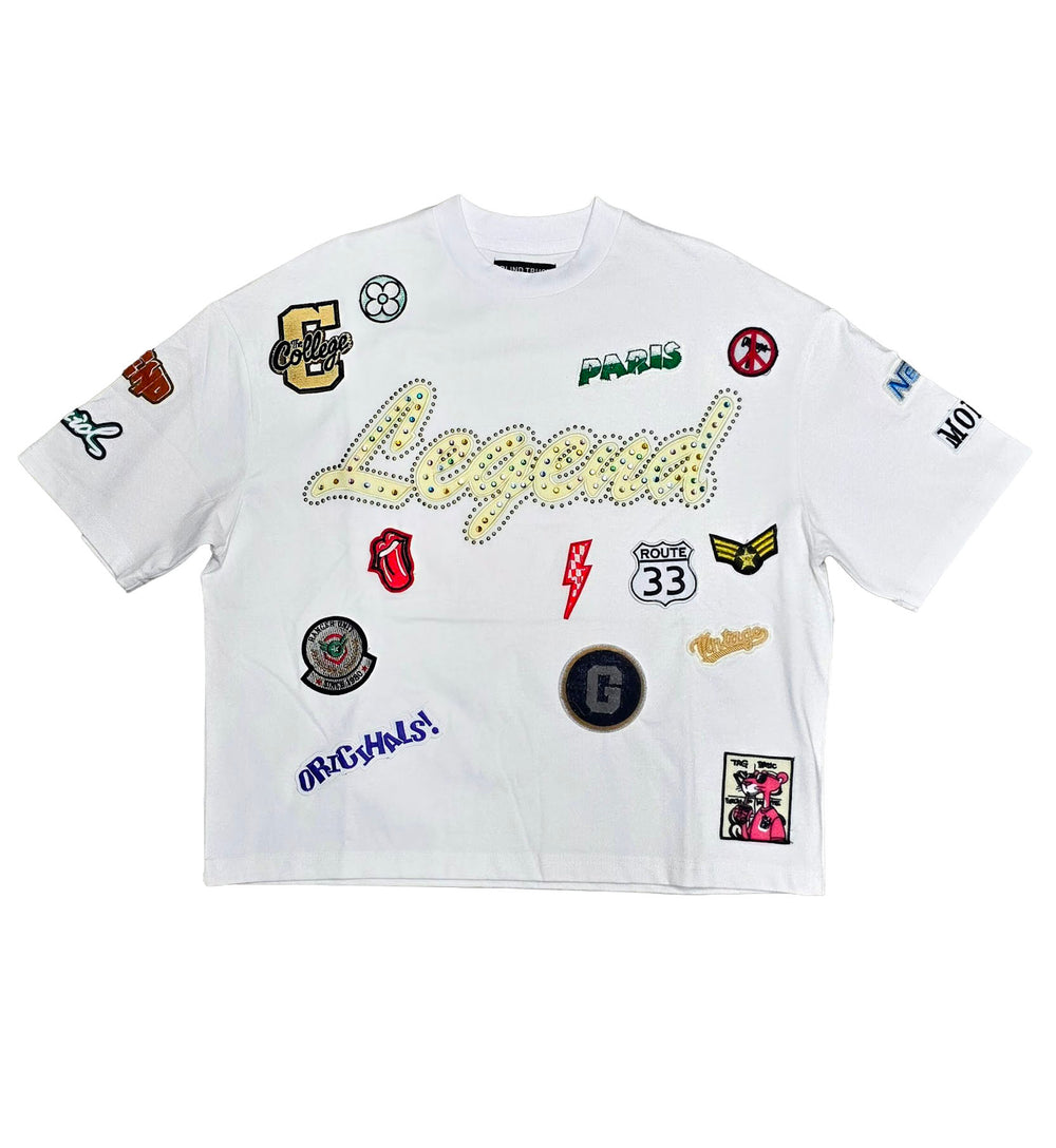 Blind Trust Legend Crop Tee White (BTT261006)