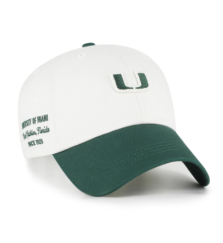 ’47 Miami Hurricanes Sandstone Contemporary Two Tone ’47 CLEAN UP Hat C-CONTT27CNS-SS | Pro Feet