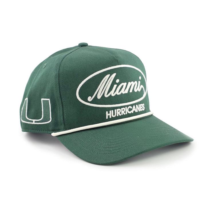 ’47 Brand Miami Hurricanes Dark Green Foundational ’47 Hitch RF Hat C-FDLRF27CNP-DG | Pro Feet