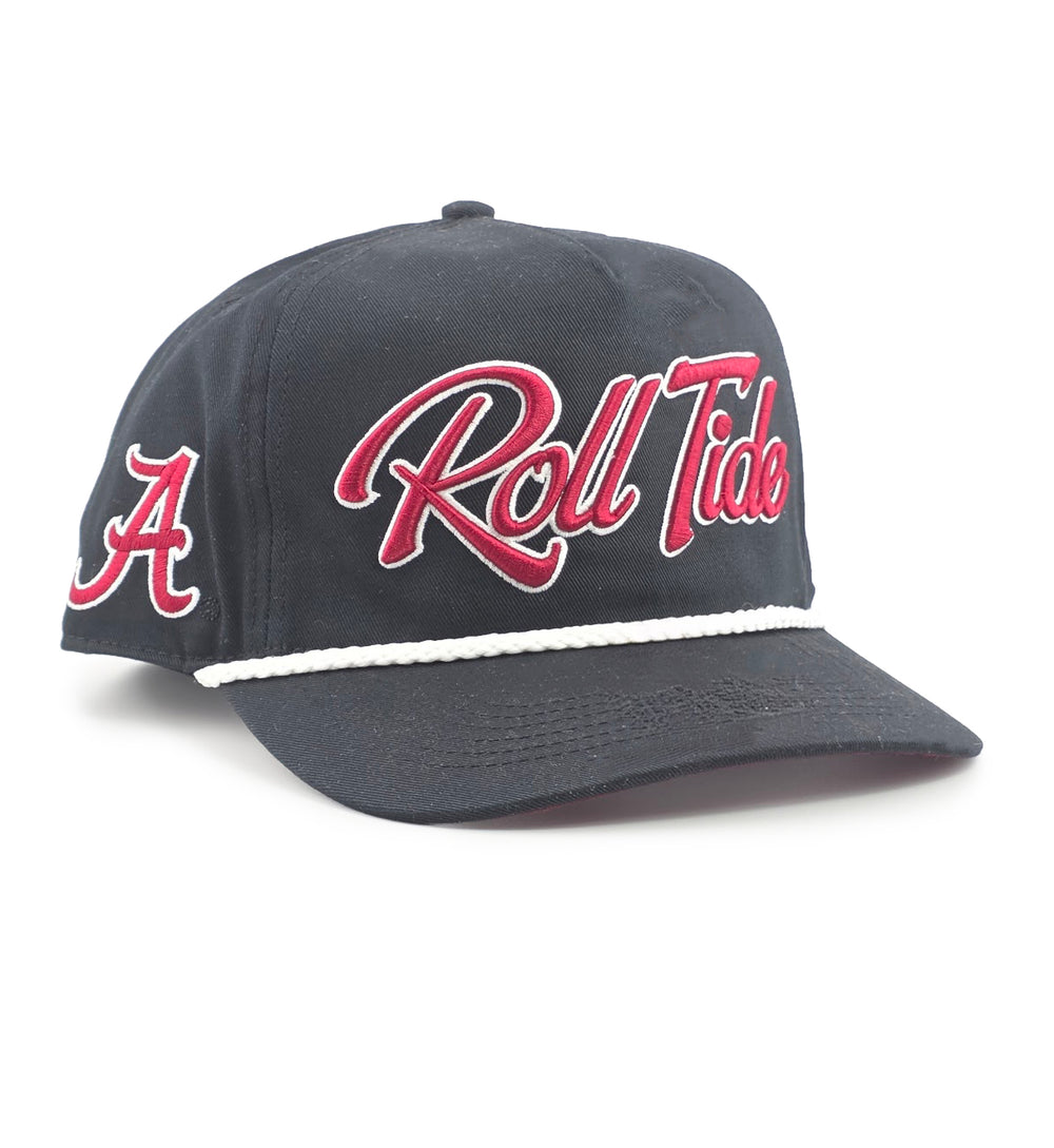’47 Brand Alabama Crimson Tide Black Overhand ’47 Hitch Hat C-OVHDH01GWP-BK | Pro Feet