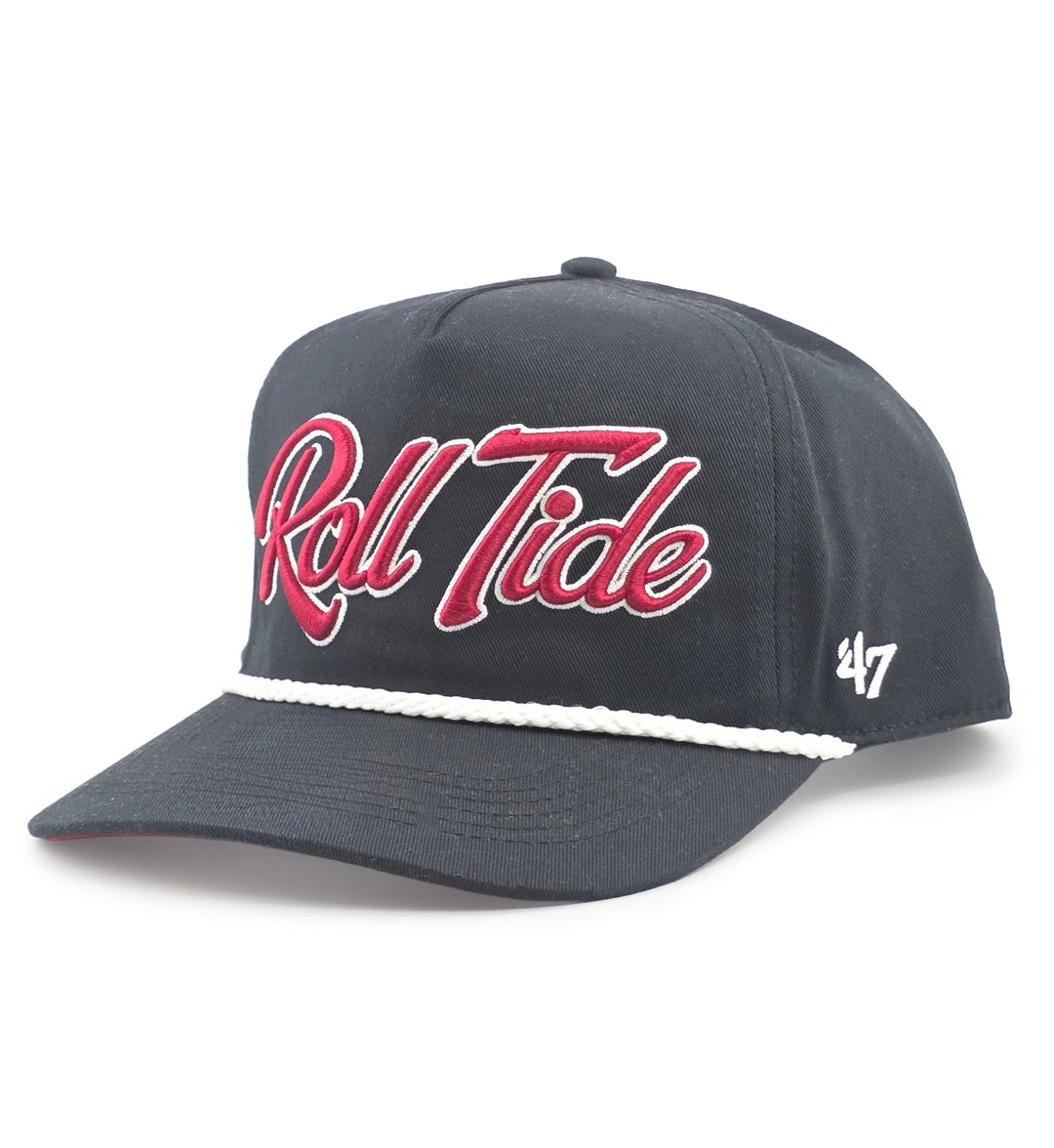 ’47 Brand Alabama Crimson Tide Black Overhand ’47 Hitch Hat C-OVHDH01GWP-BK | Pro Feet