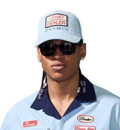 Jordan Craig The Re-Up Trucker Hat Service Blue C2059-4F | Pro Feet