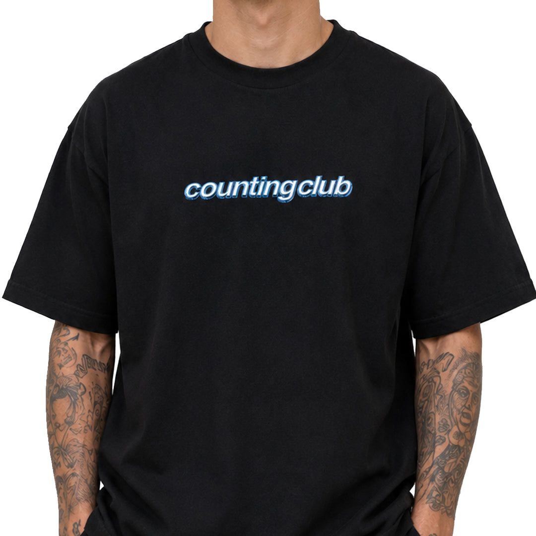 Counting Club Private Membership Ultra Heavyweight T-Shirt Black CC027B | Pro Feet