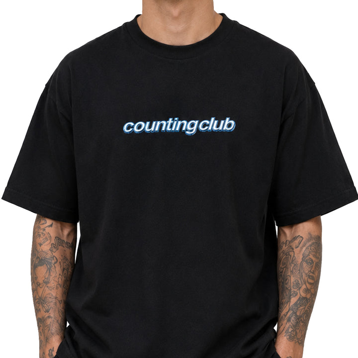 Counting Club Private Membership Ultra Heavyweight T-Shirt Black CC027B | Pro Feet