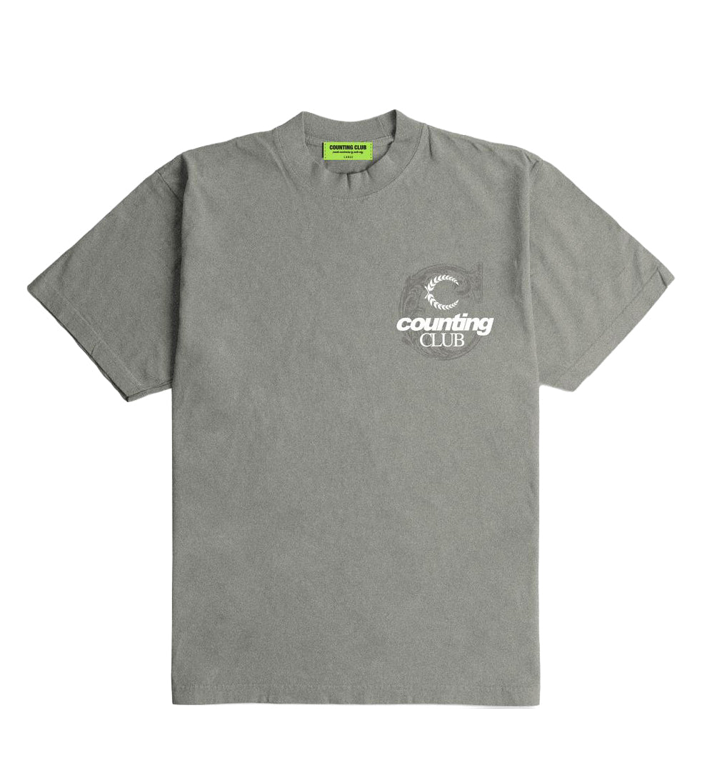Counting Club Exclusive Membership Ultra Heavyweight T-Shirt Cement CC029C | Pro Feet