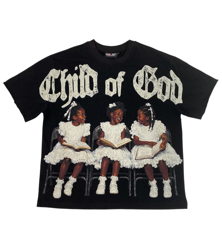 Concept LA Child of God 2.0 T-Shirt Black CHTEE_2 | Pro Feet