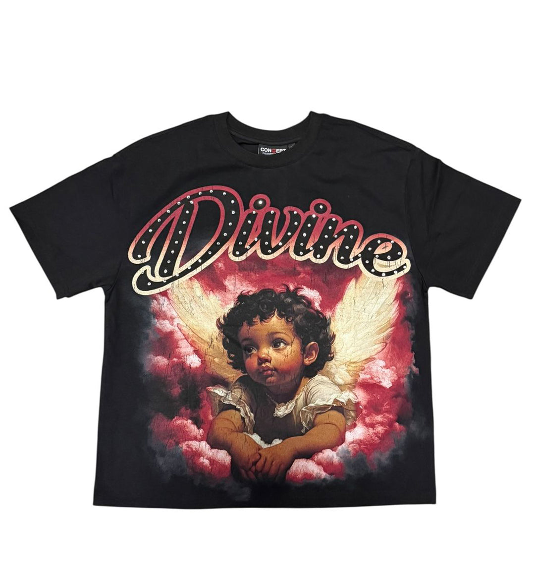 Concept LA Divine 1 Tee Black Red CONST_21 | Pro Feet