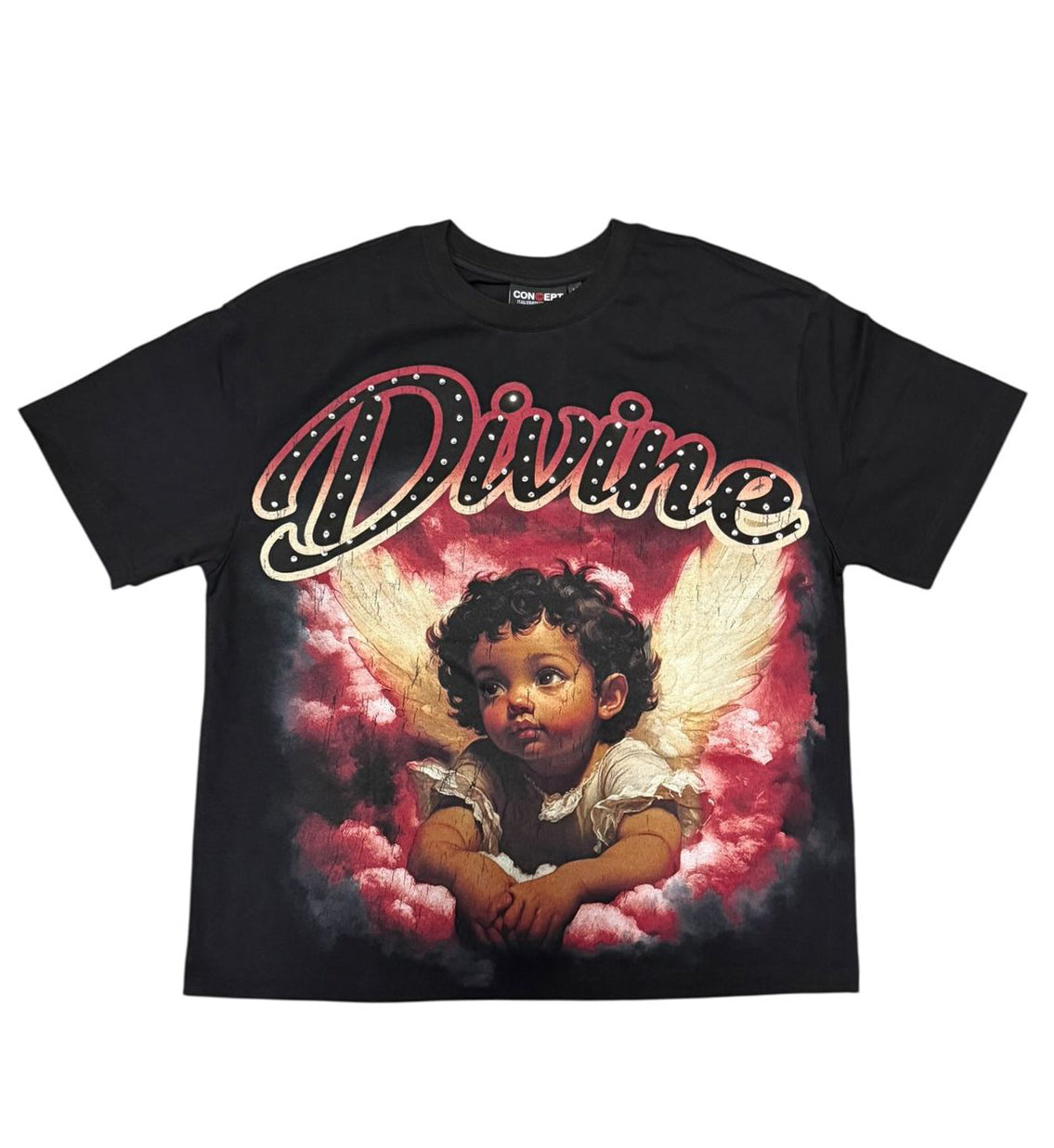 Concept LA Divine 1 Tee Black Red CONST_21 | Pro Feet