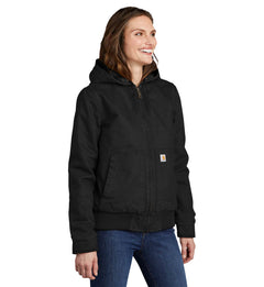 Carhartt Women’s Washed Duck Insulated Active Jacket Black SM-CT104053-Black | Pro Feet