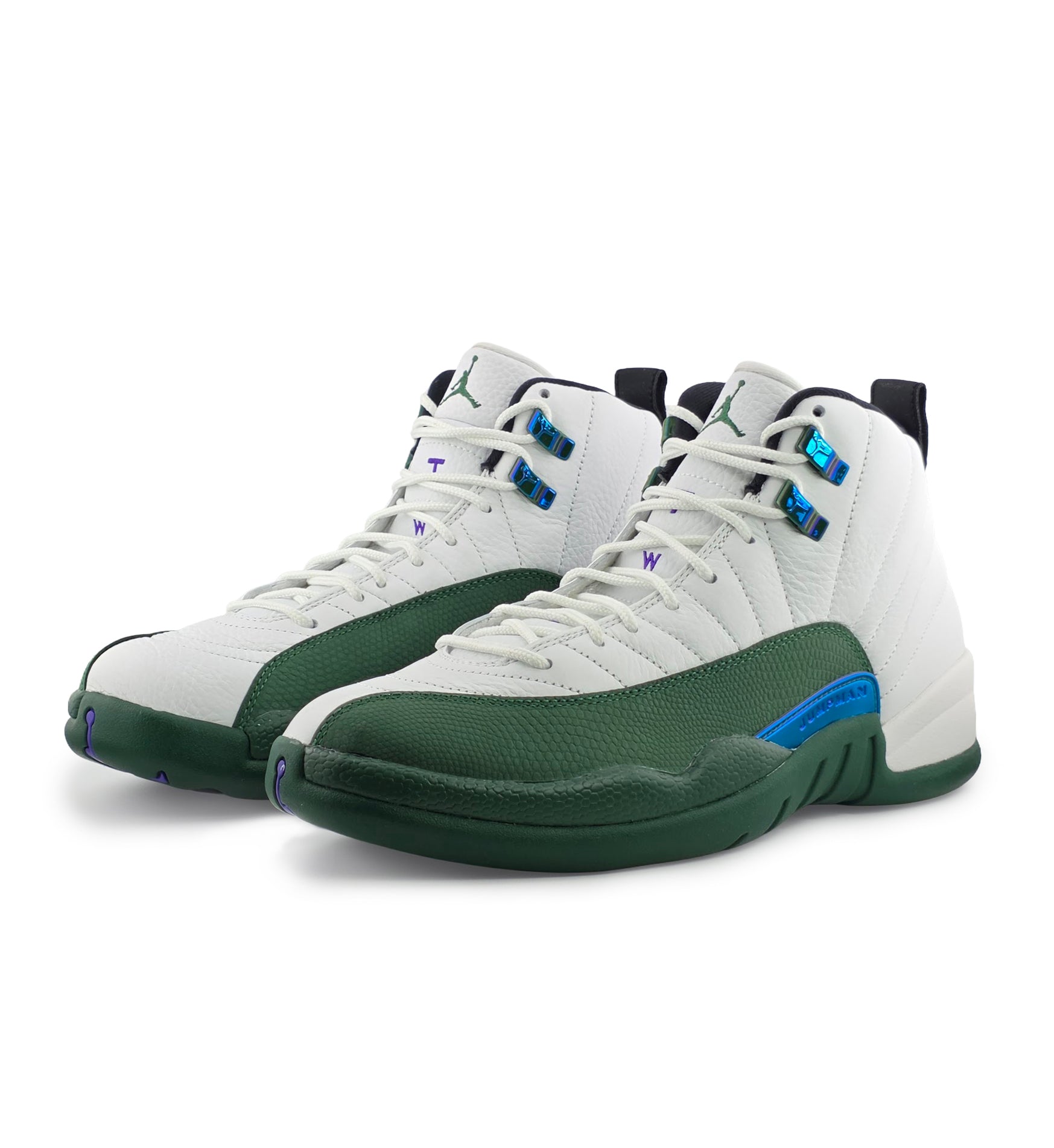 Air Jordan 12 Retro Idols Become Rivals Summit White Gorge Green Fierce Purple CT8013-103 | Pro Feet