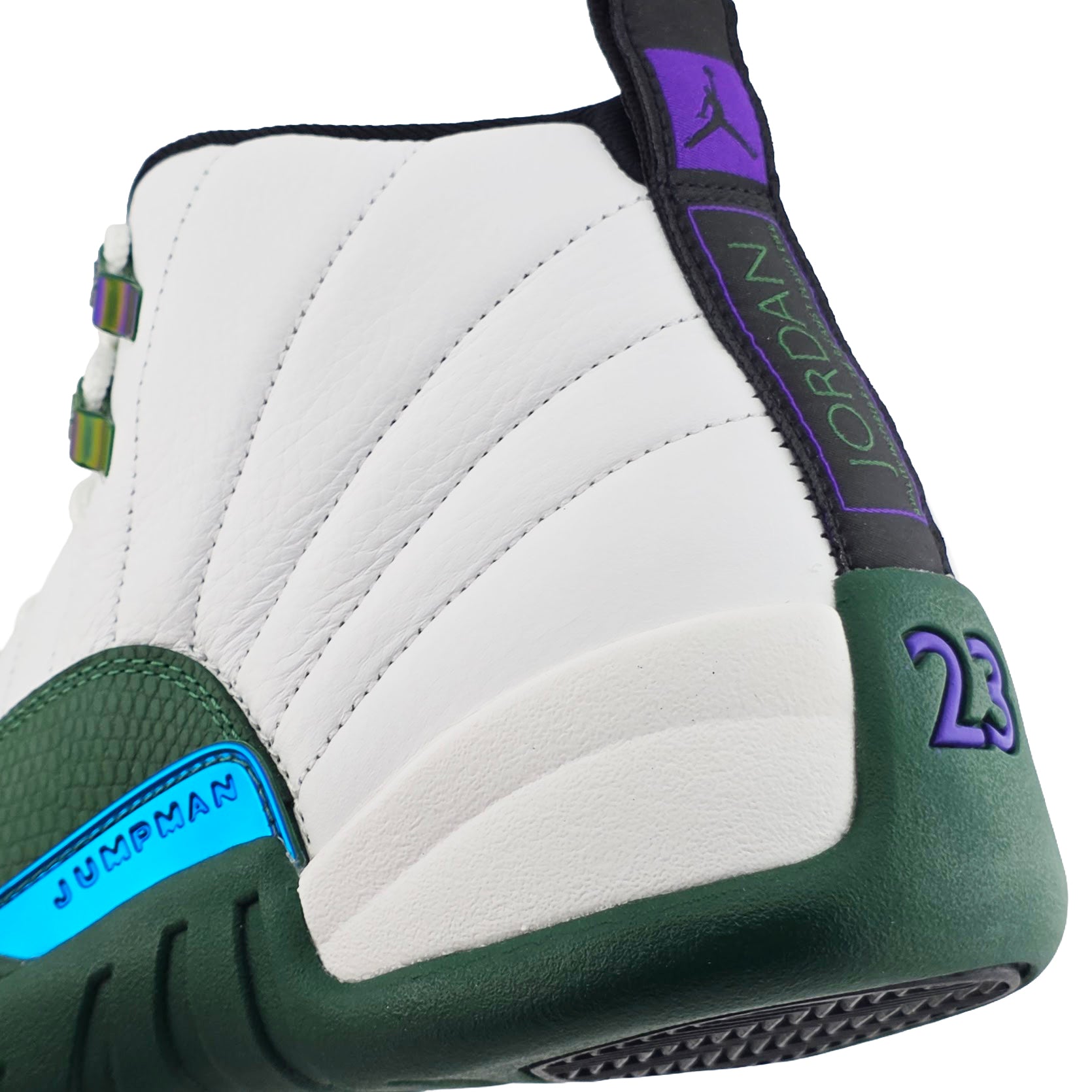 Air Jordan 12 Retro Idols Become Rivals Summit White Gorge Green Fierce Purple CT8013-103 | Pro Feet