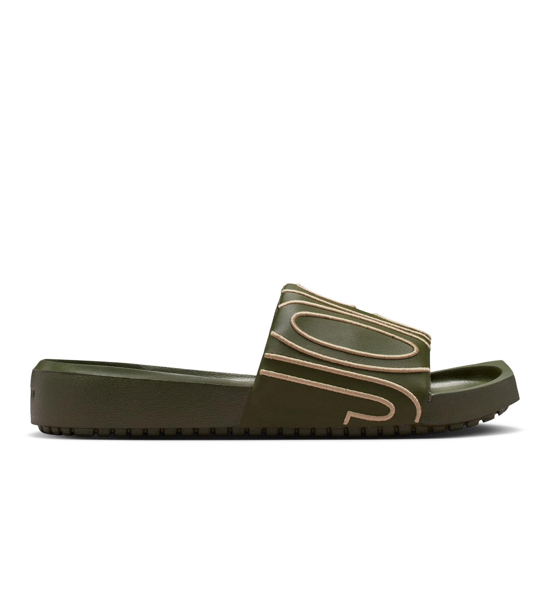 Jordan NOLA Women’s Slides Cargo Khaki Khaki CZ8027-302 | Pro Feet
