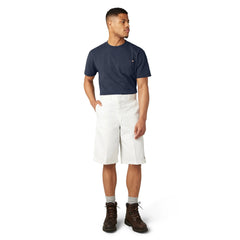 Dickies Men’s 13 Inch Multi Pocket Work Short White D422830WH | Pro Feet