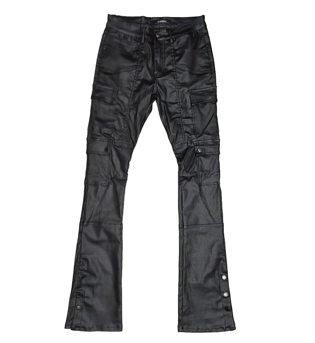 PJ Mark Faux Leather Pant Black D605BK | Pro Feet