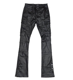 PJ Mark Faux Leather Pant Black D605BK | Pro Feet