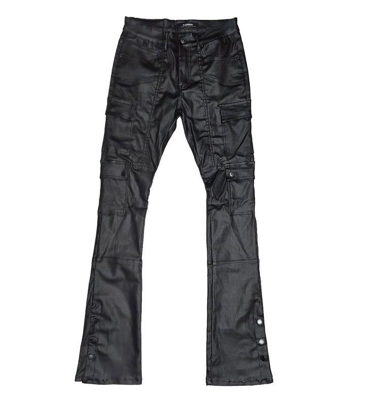 PJ Mark Faux Leather Pant Black D605BK | Pro Feet
