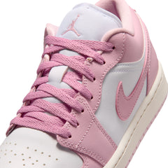 Air Jordan 1 Low Women’s Iced Carmine White Elemental Pink Sail DC0774-607 | Pro Feet