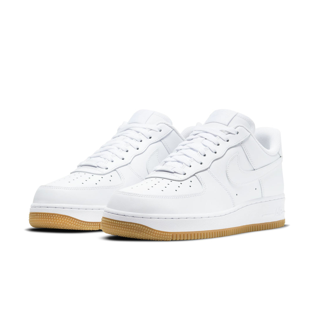 Nike Air Force 1 ’07 “White/White-Gum Light Brown” (DJ2739-100)